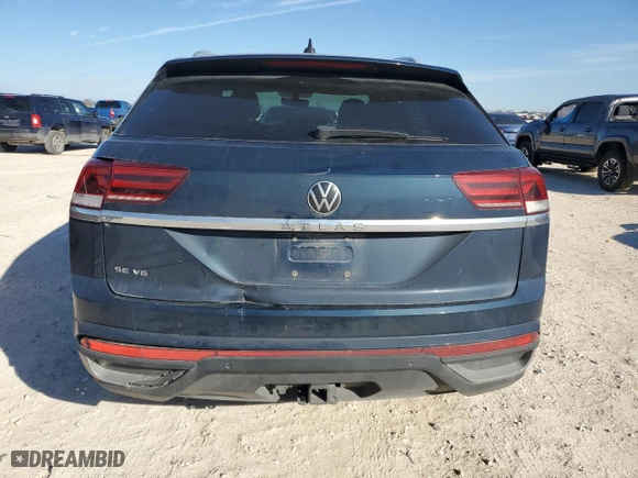 2022 Volkswagen Atlas Cross Sport 3.6L V6 SE w/Technology with VIN 1V2JE2CA3NC208819, listed as a Copart auction lot 88648115 with 106,851 mi miles and Salvage Title. Bid and sale history available at carsss.com. Image 6.