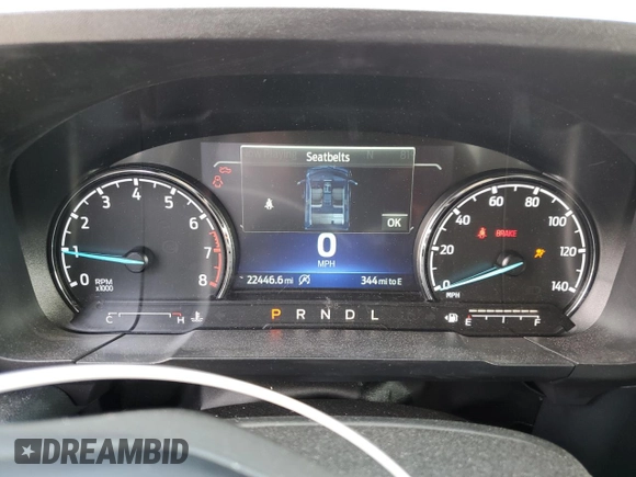 2023 Ford Maverick XL with VIN 3FTTW8F99PRA20323, listed as a Copart auction lot 51022715 with 22,446 mi miles and Salvage Title. Bid and sale history available at DreamBid. Image 9.