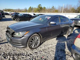 2015 Hyundai Genesis 3.8L with VIN KMHGN4JE2FU082585, listed as a Copart auction lot 41584764 with 125,151 mi miles and Clean Title. Bid and sale history available at carsss.com. Image 1.