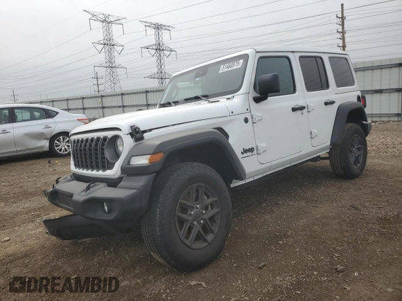 2025 Jeep Wrangler Sport S with VIN 1C4PJXDN9SW531241, listed as a Copart auction lot 51460975 with Not provided miles and Salvage title. Bid and sale history available at DreamBid. Image 1.