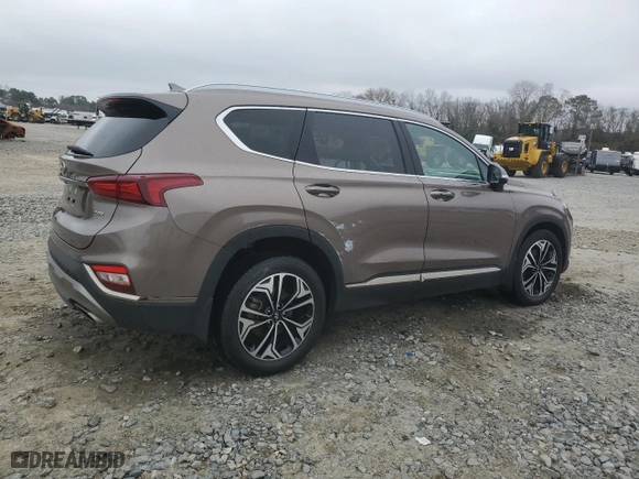 2020 Hyundai Santa Fe Limited with VIN 5NMS53AA3LH267480, listed as a Copart auction lot 43764525 with 59,413 mi miles and Salvage Title. Bid and sale history available at carsss.com. Image 3.