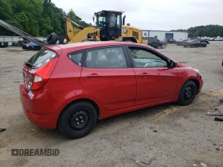 2014 Hyundai Accent GS with VIN KMHCT5AE4EU177030, listed as a Copart auction lot 54186815 with 199,486 mi miles and Salvage Title. Bid and sale history available at carsss.com. Image 3.