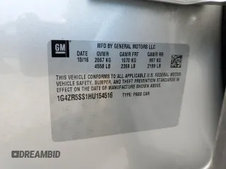 2017 Buick LaCrosse Premium with VIN 1G4ZR5SS1HU154516, listed as a Copart auction lot 60444115 with Not provided miles and Salvage title. Bid and sale history available at DreamBid. Image 12.
