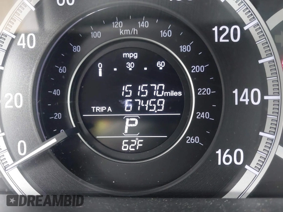 2016 Honda Accord Sedan LX with VIN 1HGCR2F31GA002958, listed as a IAAI auction lot 41907751 with 151,570 mi miles. Bid and sale history available at carsss.com. Image 15.