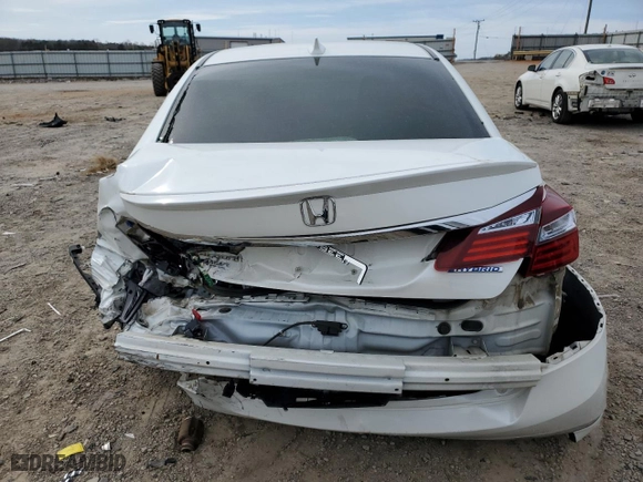 2017 Honda Accord Hybrid with VIN JHMCR6F35HC007106, listed as a Copart auction lot 50763055 with 125,260 mi miles and Salvage Title. Bid and sale history available at carsss.com. Image 6.