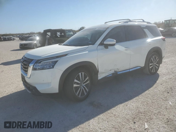 2022 Nissan Pathfinder Platinum with VIN 5N1DR3DHXNC200040, listed as a Copart auction lot 48653225 with 70,171 mi miles and Salvage title. Bid and sale history available at DreamBid. Image 1.