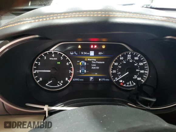 2020 Nissan Maxima Platinum with VIN 1N4AA6FV3LC362999, listed as a Copart auction lot 54349255 with 63,992 mi miles and Salvage Title. Bid and sale history available at DreamBid. Image 9.