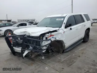 2017 Chevrolet Tahoe Commercial with VIN 1GNLCDEC1HR217988, listed as a Copart auction lot 44020865 with 0 mi miles and Salvage Title. Bid and sale history available at carsss.com. Image 1.
