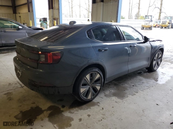 2024 Polestar 2 with VIN YSMFD3KA2RL227048, listed as a Copart auction lot 88562005 with 22,305 mi miles and Salvage Title. Bid and sale history available at carsss.com. Image 3.