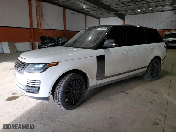 2020 Land Rover Range Rover with VIN SALGS5SEXLA572439, listed as a Copart auction lot 84439144 with 64,829 mi miles and Clean Title. Bid and sale history available at carsss.com. Image 1.