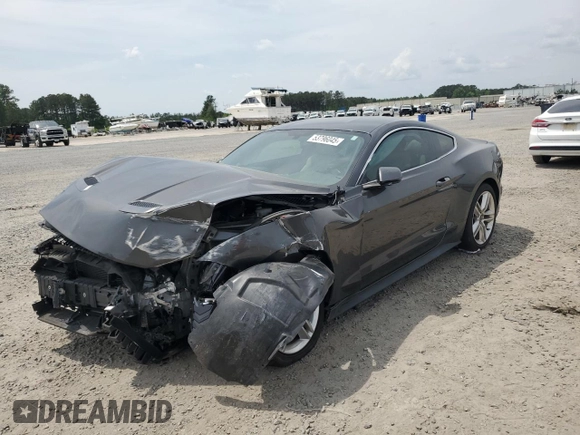 2018 Ford Mustang EcoBoost with VIN 1FA6P8TH7J5165186, listed as a Copart auction lot 53796045 with Not provided miles and Salvage title. Bid and sale history available at DreamBid. Image 1.