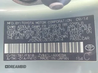 2014 Toyota Prius Two z VIN JTDZN3EU3EJ013414, wystawiony jako IAAI lot #41602698 z przebiegiem 155 155 mil mil oraz . Historia ofert i sprzedaży dostępna na DreamBid. Obrazek 9.