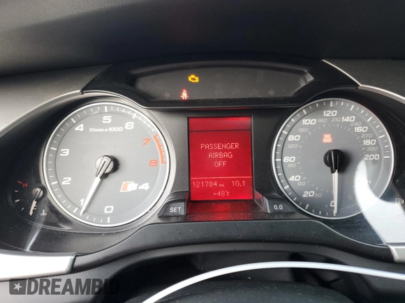 2011 Audi S4 Premium Plus with VIN WAUDGAFL1BA030977, listed as a Copart auction lot 84727524 with 121,784 mi miles and Salvage Title. Bid and sale history available at carsss.com. Image 9.