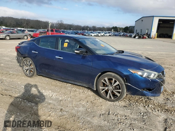 2016 Nissan Maxima S with VIN 1N4AA6AP3GC902446, listed as a Copart auction lot 48993185 with 104,453 mi miles and Salvage title. Bid and sale history available at DreamBid. Image 4.
