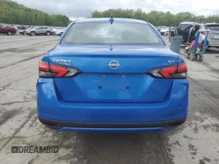 2023 Nissan Versa SV with VIN 3N1CN8EV2PL827659, listed as a Copart auction lot 55775185 with 48,024 mi miles and Salvage title. Bid and sale history available at DreamBid. Image 6.