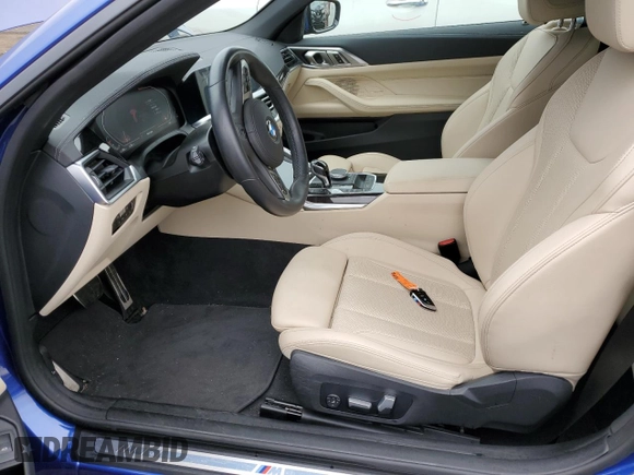 2023 BMW 4 Series 430i xDrive with VIN WBA43AT09PCM21604, listed as a Copart auction lot 49326175 with 15,305 mi miles and Salvage Title. Bid and sale history available at DreamBid. Image 7.