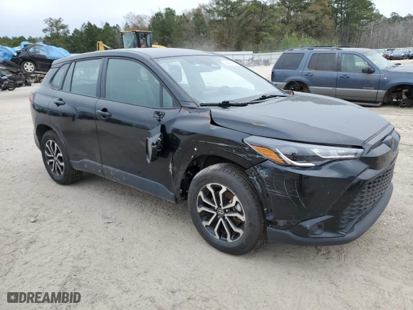 2023 Toyota Corolla Cross Hybrid S with VIN 7MUFBABG7PV015516, listed as a Copart auction lot 84696594 with NaN miles and Salvage Title. Bid and sale history available at carsss.com. Image 4.
