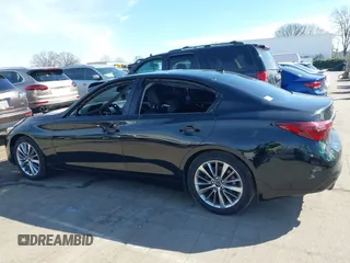 2018 Infiniti Q50 Luxe with VIN JN1EV7AP6JM592321, listed as a IAAI auction lot 41566556 with 109,545 mi miles and . Bid and sale history available at DreamBid. Image 14.