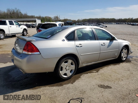 2006 Chevrolet Impala SS with VIN 2G1WD58C469306796, listed as a Copart auction lot 50589435 with 105,041 mi miles and Salvage Title. Bid and sale history available at DreamBid. Image 3.