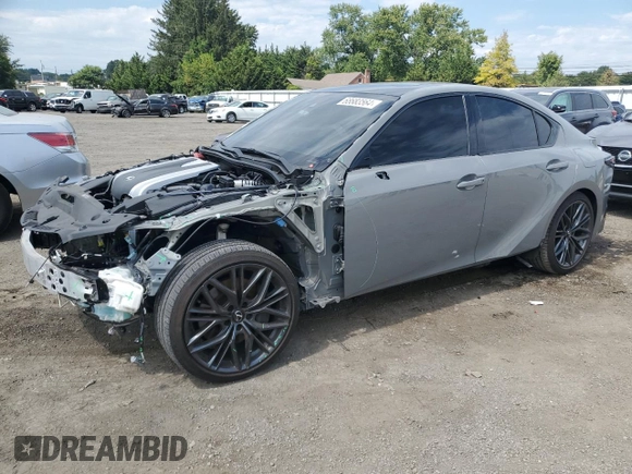 2023 Lexus IS with VIN JTHBZ1E29P5029345, listed as a Copart auction lot 68683564 with 25,834 mi miles and Salvage Title. Bid and sale history available at carsss.com. Image 1.