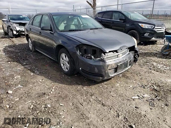 2009 Chevrolet Impala LT with VIN 2G1WT57K291106921, listed as a Copart auction lot 48038435 with 166,315 mi miles and Salvage Title. Bid and sale history available at DreamBid. Image 11.