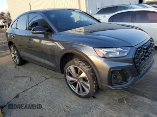 2023 Audi SQ5 Sportback Premium Plus with VIN WA124AFY0P2023254, listed as a Copart auction lot 81053033 with 6,723 mi miles and . Bid and sale history available at DreamBid. Image 4.