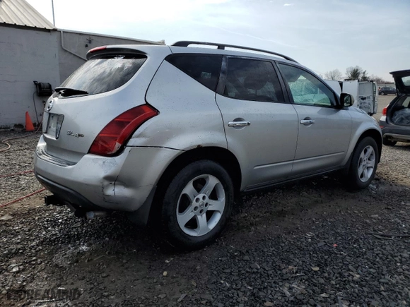 2005 Nissan Murano S with VIN JN8AZ08W65W417540, listed as a Copart auction lot 47296055 with 209,957 mi miles and Salvage Title. Bid and sale history available at carsss.com. Image 3.