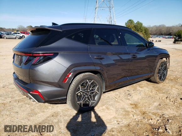 2022 Hyundai Tucson N Line with VIN KM8JF3AE7NU169233, listed as a Copart auction lot 45534845 with 66,163 mi miles and Salvage Title. Bid and sale history available at carsss.com. Image 3.