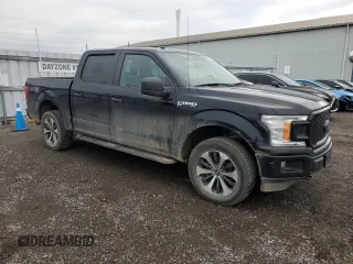 2019 Ford F-150 XL with VIN 1FTEW1EP3KFD47130, listed as a Copart auction lot 83993394 with 191,506 mi miles and Salvage Title. Bid and sale history available at carsss.com. Image 4.