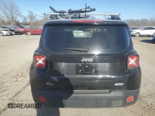 2015 Jeep Renegade Latitude with VIN ZACCJABH9FPB80553, listed as a Copart auction lot 83657494 with 76,005 mi miles and Salvage Title. Bid and sale history available at carsss.com. Image 6.