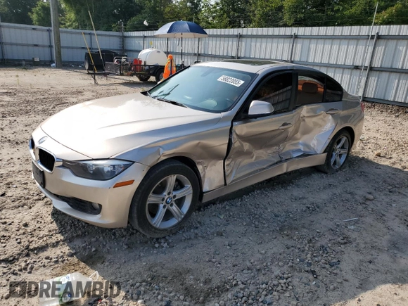 2014 BMW 3 Series 320i with VIN WBA3B1G54ENS81385, listed as a Copart auction lot 58822055 with Not provided miles and Salvage title. Bid and sale history available at DreamBid. Image 1.