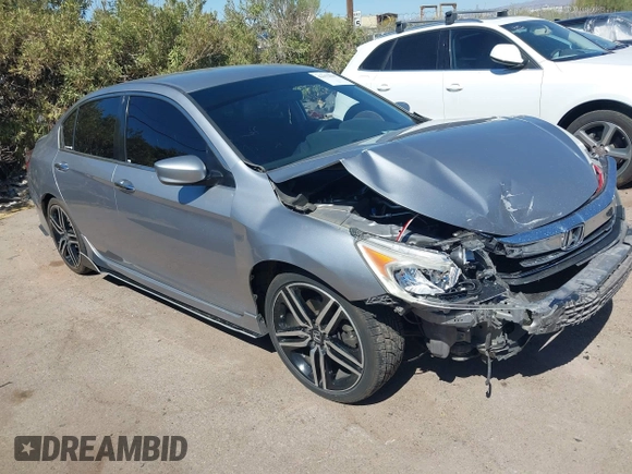 2016 Honda Accord Sport z VIN 1HGCR2F55GA104359, wystawiony jako IAAI lot #42153846 z przebiegiem 116 961 mil mil oraz . Historia ofert i sprzedaży dostępna na DreamBid. Obrazek 1.