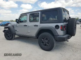 2020 Jeep Wrangler Unlimited Willys with VIN 1C4HJXDG7LW186671, listed as a Copart auction lot 54090865 with 67,882 mi miles and Salvage title. Bid and sale history available at DreamBid. Image 2.