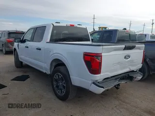 2024 Ford F-150 STX with VIN 1FTEW2K52RKE70430, listed as a IAAI auction lot 41623180 with 4,207 mi miles and . Bid and sale history available at carsss.com. Image 3.
