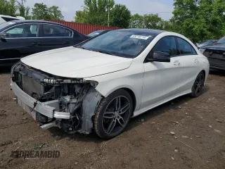 2017 Mercedes-Benz CLA 250 with VIN WDDSJ4GB8HN406231, listed as a Copart auction lot 53218714 with 100,256 mi miles and Salvage Title. Bid and sale history available at DreamBid. Image 1.