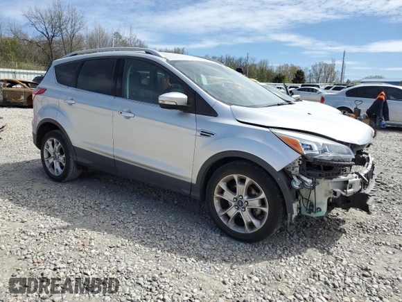 2015 Ford Escape Titanium with VIN 1FMCU0JX6FUA16410, listed as a Copart auction lot 50413715 with 91,701 mi miles and Salvage Title. Bid and sale history available at carsss.com. Image 4.