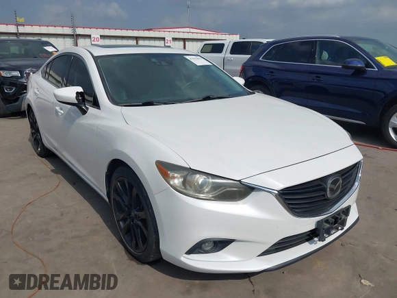 2015 Mazda 6 i Grand Touring with VIN JM1GJ1W58F1193344, listed as a IAAI auction lot 41962863 with 108,897 mi miles and . Bid and sale history available at carsss.com. Image 1.
