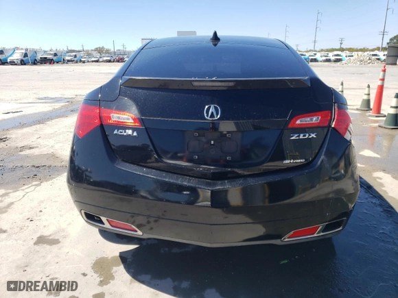 2012 Acura ZDX Tech Pkg with VIN 2HNYB1H47CH500984, listed as a Copart auction lot 50180525 with 136,202 mi miles and Salvage Title. Bid and sale history available at carsss.com. Image 6.