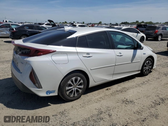 2021 Toyota Prius LE with VIN JTDKAMFP6M3184835, listed as a Copart auction lot 54198095 with 88,055 mi miles and Salvage Title. Bid and sale history available at DreamBid. Image 3.