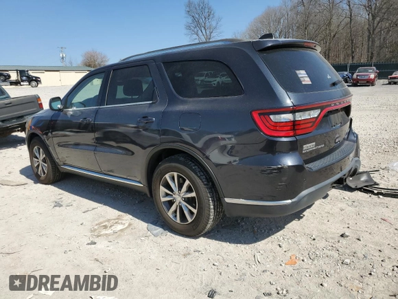 2016 Dodge Durango Limited with VIN 1C4RDHDG8GC308544, listed as a Copart auction lot 48218835 with 55,088 mi miles and Salvage title. Bid and sale history available at DreamBid. Image 2.