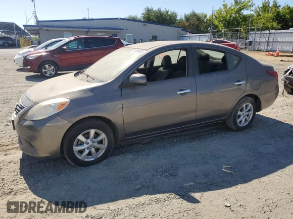 2012 Nissan Versa SV with VIN 3N1CN7AP1CL812288, listed as a Copart auction lot 63996355 with 128,229 mi miles and Clean title. Bid and sale history available at DreamBid. Image 1.
