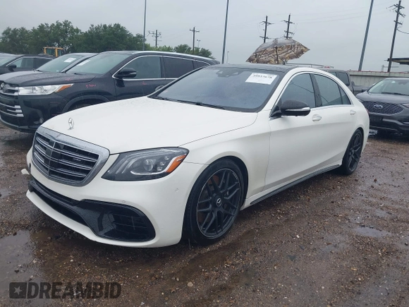 2019 Mercedes-Benz S 63 AMG with VIN WDDUG8JB6KA431294, listed as a IAAI auction lot 39937678 with 84,682 mi miles and . Bid and sale history available at DreamBid. Image 2.