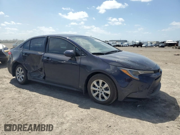 2025 Toyota Corolla LE with VIN 5YFB4MDE9SP239632, listed as a Copart auction lot 48949005 with 6,116 mi miles and Salvage Title. Bid and sale history available at carsss.com. Image 4.
