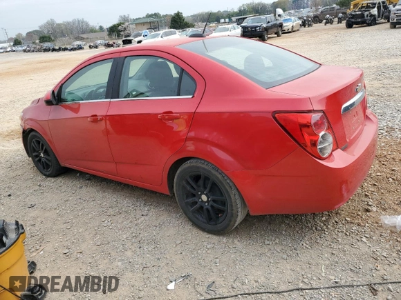 2015 Chevrolet Sonic LT with VIN 1G1JC5SB7F4148860, listed as a Copart auction lot 50632085 with 125,475 mi miles and Salvage Title. Bid and sale history available at DreamBid. Image 2.