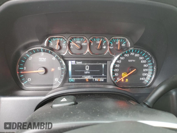 2016 Chevrolet Silverado 1500 LT with VIN 1GCVKREH0GZ289602, listed as a Copart auction lot 50891335 with 114,280 mi miles and Salvage Title. Bid and sale history available at DreamBid. Image 9.