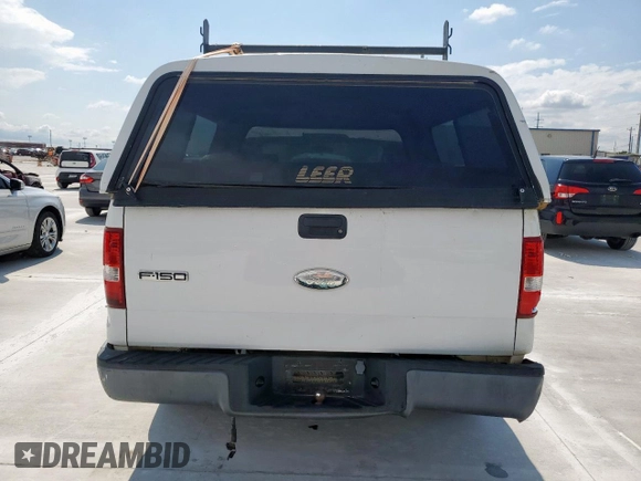 2008 Ford F-150 XL with VIN 1FTPX12V98FA70078, listed as a Copart auction lot 58519715 with 151,284 mi miles and Salvage title. Bid and sale history available at DreamBid. Image 6.
