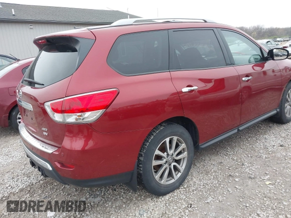2014 Nissan Pathfinder S z VIN 5N1AR2MM8EC722644, wystawiony jako IAAI lot #41986680 z przebiegiem 148 215 mil mil oraz . Historia ofert i sprzedaży dostępna na DreamBid. Obrazek 4.