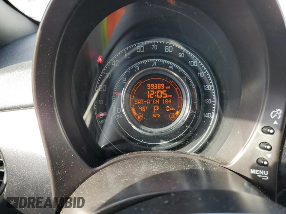 2014 FIAT 500 Sport with VIN 3C3CFFBR4ET291806, listed as a Copart auction lot 78082804 with 99,389 mi miles and Salvage Title. Bid and sale history available at carsss.com. Image 9.