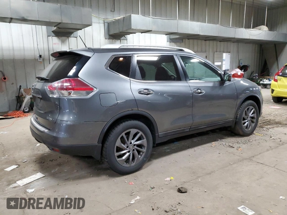 2016 Nissan Rogue SL with VIN 5N1AT2MV8GC733169, listed as a Copart auction lot 54680275 with 123,252 mi miles and Non Repairable. Bid and sale history available at DreamBid. Image 3.