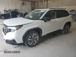 2025 Subaru Forester Touring with VIN JF2SLDTC8SH552896, listed as a Copart auction lot 61844905 with 1,676 mi miles and Salvage title. Bid and sale history available at DreamBid. Image 1.